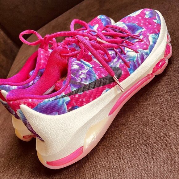 Mint Condition NIKE KD 8 Aunt Pearl 4Y Womens 5.5 to 6 36 EUR Pink Purple - Picture 12 of 16